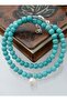Pearl and Crystal Bracelet or Choker Necklace - Blue - - 2