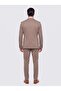Camel Color Mono Collar 6 Drop Casual Suit - 3