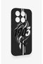 Mi 17 5g Compatible Black and White Ivy Pattern Silicone Case - 2