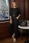 Black Lucky Pants Blouse Set