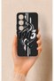 Vivo V40 Lite 5g Compatible Black and White Ivy Pattern Silicone Case