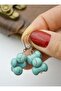 Turquoise Stone Earrings - Multicolor - - 2