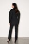 Black Puffy Sleeve Jacket with Pocket Detail - 4