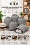 5-Piece Drawstring Storage Bag 35X45 cm Breathable Shoe Cover Dust Protector Organizer Black
