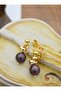 Garnet Stone Earrings - Multicolor - - 2