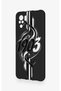 Redmi Note 10-10S Compatible Black and White Ivy Patterned Silicone Case - 4