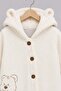 Baby Girl Boy Buttoned Hooded Jumpsuit - 4