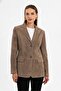 Louisa Camel Blazer Women's Genuine Suede Jacket - 2