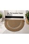 Jute Straw D Mat, Welcome Mat for the Door (40X60)-Beige with Black Tricot - 2