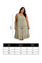 Women's Plus Size Thick Strap Lace Embroidered Collar Patterned Skirt Ruffle Nightgown Bamboo Cotton Blend Oversized Nightgown - 2