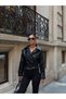 Women's Crop Leather Jacket