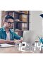 ساعة منبه رقمية ثلاثية الأبعاد، تصميم عصري، ساعات حائط/مكتب LED، عرض الوقت/التاريخ/درجة الحرارة بنظام 12/24 ساعة، نيج - 6