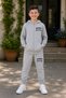 Busekids Unisex Children's Multi-Printed 2-Piece Zippered Hooded Tracksuit Set - 3