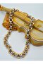 Two-Color Choker Necklace - Multi-Color - - 3