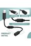 كابل USB قابل للفصل لجهاز Xbox 360، محول بديل لوحدة تحكم Xbox 360 متوافق مع لوجيتك - 6