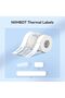 شريط طابعة الملصقات لطابعات D110/D11/D101، حزمة من 3 لفات متعددة الأحجام |   12 × 75 ملم أبيض - 3