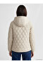 Hooded Quilted Women's Puffer Coat - 4