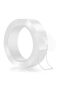 Multipurpose Double Sided Nano Tape | Washable Reusable Silicone Adhesive Strips | 2.5cm x 5m Wall &