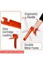 Professional Caulking Gun with Sealant, 10:1 Thrust Ratio, Dripless Caulk Gun for Silicone & Sealant Application, Smooth Pressure Caulking Tool for Home, Bathroom & DIY (Orange With Glue) - 7