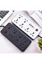 وصلة تمديد كهربائية متعددة الوظائف، مقبس بريطاني ثلاثي الأقطاب مع 6 منافذ |   3 منافذ USB |   1 - 7