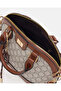 Women Beige And Brown Monogram Crossbody Bag - 4