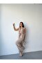 Stone-Fronted Tie-Dye Patterned Satin Jumpsuit - 2