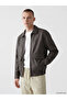Standard Fit Shirt Roba Collar Men's Leather Look Jacket for Style Enthusiasts from Uzg Store - 2