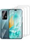 [عبوة 3+3] واقي شاشة لهاتف HONOR 200 LITE مع واقي عدسة الكاميرا، زجاج مقوى شفاف عالي الدقة