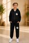 Busekids Children's Unisex Printed Zippered Hooded 2-Piece Tracksuit Set - 2