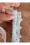 100X4 cm Pearl Beaded Lace White Ribbon Sewing Accessory - 3