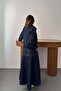 Blue Ribbed Denim Set - 5