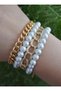 Glass pearl bracelet set - multicolored - - 3