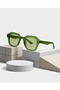 نظارات شمسية من Hush Yeşil Green بتصميم كبير الحجم وإطار سميك - 2