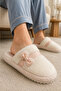 Women'S, Soft, Plush, Bow Detail, Warm, Comfortable, House Slippers - 8