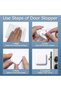 4 قطع واقيات أبواب لاصقة ذاتياً لحماية الجدران وعازلة للصوت - 3