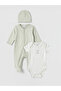 Two Mt Shop Quality Lcw Baby Green Patterned Baby Boy 3-Piece Set