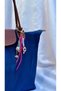 Colorful Beaded Heart Clip Bag Charm – Pink - 3