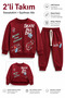 Boy's Skateboard Printed Sweatshirt and Sweatpants 2-Piece Set 1-4 Years Old Ak115 - 5