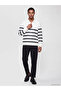 Timeless Clothing & Timeless Choices Devark Roba Collar Striped Men's Sweatshirt - 3