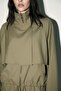 Olive Zippered Jacket and Relaxed Fit Drawstring Pants Set - 3