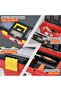 Pro7 Plastic Tool Organizer Box - 35.5cm Strong with Safety Lock for Tool Storage - Removable Display Tray for - 3