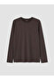 Esvab • Modern & Distinctive Zero Roba Collar Long Sleeve Combed Cotton Men's T-Shirt - 6