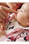 Rmz Gi̇yi̇m Farkiyla Cute Mouse Printed Baby Girl 3-Piece Set - 3