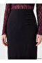 Alita City Lcw Vision Black Raschel Plain Midi Women's Skirt with a Difference - 3