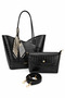 Women's Backpack Multifunctional Shoulder Bag Linen Textured Pocketed Figure Accessory Cross Strap 26 - 2