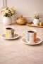 6-Person Porcelain Soft Color Coffee Cup Set 90ml - 2