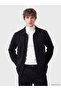 Xside Black Loose Fit Dobby Men's Shirt