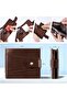 Genuine Leather Wallets for Men, Leather Multi-Functional RFID Blocking Wallet with 17 S - 3