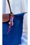 Colorful Beaded Heart Clip Bag Charm – Pink