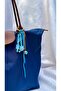 Colorful Beaded Bag Charm – Blue - 2